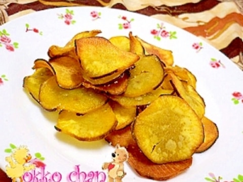 おさつチップ 手作りで、カリカリ…☆